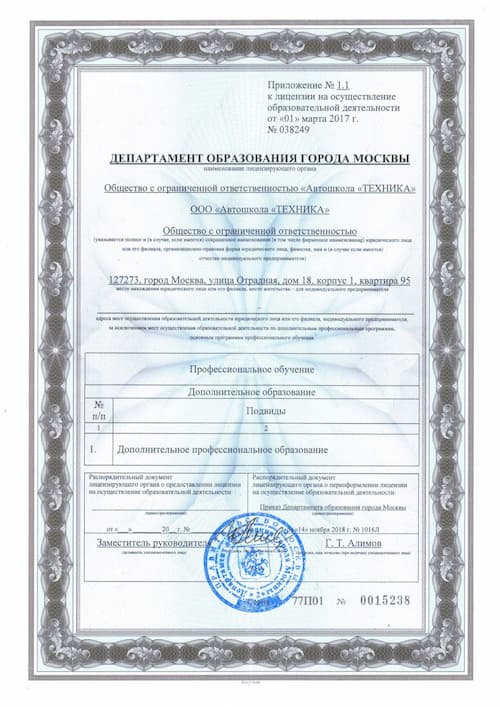 Лицензия
